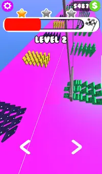 Domino jatuh! Permainan ASMR Memuaskan Screen Shot 13