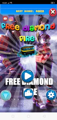 Free Diamonds Fire - Match Screen Shot 0