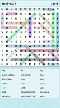 Word Search Games in German 🎓 Screen Shot 5