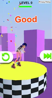 Lady Sky Run Surfer - 3D Running Game Screen Shot 2