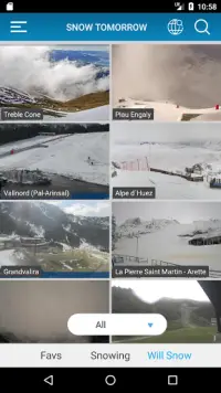 Snow reports and Webcams Screen Shot 2