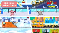 Kids Train Game: Design Drive Puzzles Coloring Screen Shot 1