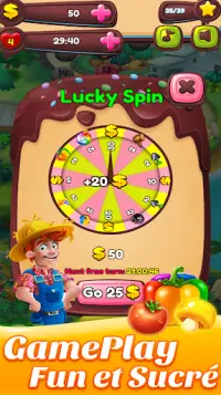 Candy Farm : jewels Match 3 Puzzle Game Screen Shot 3