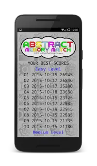 Abstract Memory Match Screen Shot 6