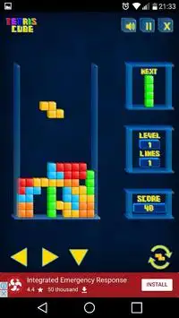 Classic Tetris Puzzle Screen Shot 3
