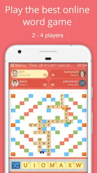 Rackword - Free real-time multiplayer word game Screen Shot 0