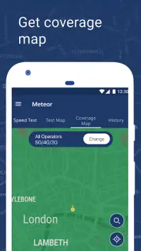 Meteor Speed Test 4G, 5G, WiFi Screen Shot 2