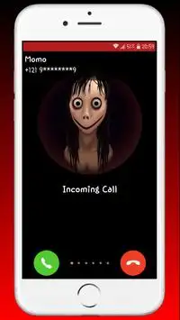 Creepy Momo  Fake Call  And Video Call Joke Screen Shot 0