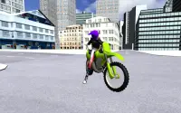 motorbike driving 3D city Screen Shot 17