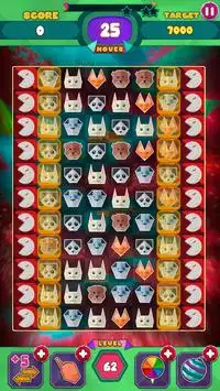 Jogos de Combinar 3 Animal Diamantes Screen Shot 4