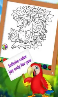 Cuốn sách màu chim 2018! Trò chơi sơn miễn phí Screen Shot 2