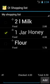 OI Shopping list Screen Shot 5