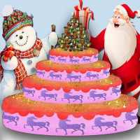 Yummy Merry Christmas Party Cake - Girls Games