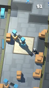 Pixel 3D Panda Runner - Factory Escape Screen Shot 3