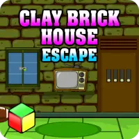 Basit Kaçış Oyunları - Clay Brick House Escape Screen Shot 0
