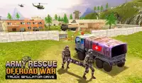 Army Rescue Offroad War Truck Simulator Drive Screen Shot 0