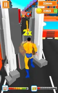 Superhero Run - Endless Running Game Screen Shot 4