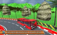إيقاف الحافلة الجبل القيادة على الطرق شاقة محاكاة Screen Shot 4