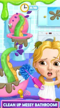 Sweet Baby Girl Hotel Cleanup - Crazy Cleaning Fun Screen Shot 2
