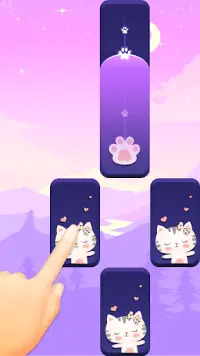 Dream Cat Piano Tiles:Kpop BTS & Anime Music Games Screen Shot 0