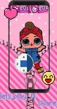 Pixel Surprise Pink DOLLS Screen Shot 1