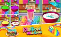 Rainbow Swiss Roll Cake Maker! New Cooking Game Screen Shot 1
