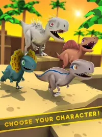 Dinosaurio Jurásico: Simulación Real de Carreras Screen Shot 10