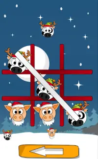 Pig Cow Toe Christmas 🎄 Tic Tac Toe Navidad 🐷🐮 Screen Shot 1