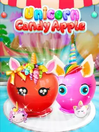 Unicorn Candy Apple - Sweet Carnival Screen Shot 0