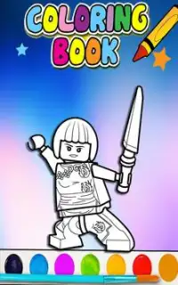 How To Color Lego Ninjago -Free coloring for kids- Screen Shot 3