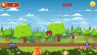 Angry Bounce Red Ball Game Screen Shot 1