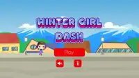 Winter Girl Dash Screen Shot 0