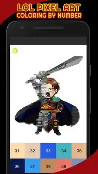 LOL Pixel Art - LOL Coloring By Number Screen Shot 1