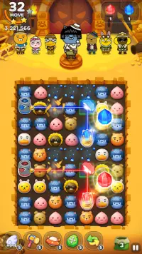Friends Gem Treasure Squad! : Match 3 Free Puzzle Screen Shot 9