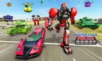 jogo de transformação carro robô limusina voando Screen Shot 0