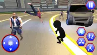 Spider Stickman Rope Hero:Superhero Crime City War Screen Shot 2