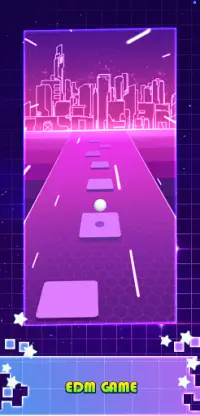 Tiles Hop Ball - Neon EDM Rush Screen Shot 0