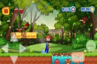 super jungle hedgehog run - adventure game Screen Shot 0