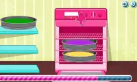 Cooking Rainbow Birthday Cake Screen Shot 4