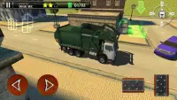 Garbage Truck Simulator 3D Rac Screen Shot 2
