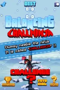 밸런싱 챌닌자-Balancing Challninja Screen Shot 0