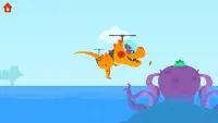공룡 헬리콥터 - 아동용 공중 구조 게임 Screen Shot 3