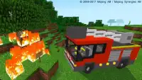 FireEngine Minecraft Truck Addon for Cars Screen Shot 0