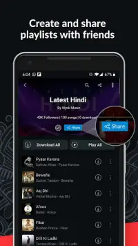 Wynk Music- New MP3 Hindi Tamil Song & Podcast App Screen Shot 7