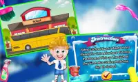 Kinder Schule Bus Waschsalon Screen Shot 1