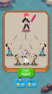 Stickman Warriors - Merge Hero Screen Shot 4