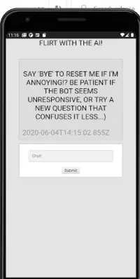 Flirting AI Bot Screen Shot 0