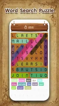 Word Search Puzzle - Find Hidden Word Screen Shot 2