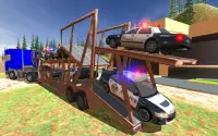 Police Cargo Plane Cars Transport Games Screen Shot 4