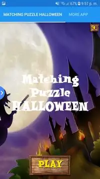 Puzzle di corrispondenza Halloween Screen Shot 1